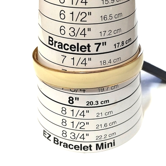 J. CREW CREAM GOLD-TONE BANGLE 7.2" BRACELET - NWT - Picture 8 of 9